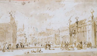 Piazza San Marco by Francesco Guardi